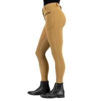 Pantalon d'équitation HV Polo Favourite Sporty FullGrip Paille Marron