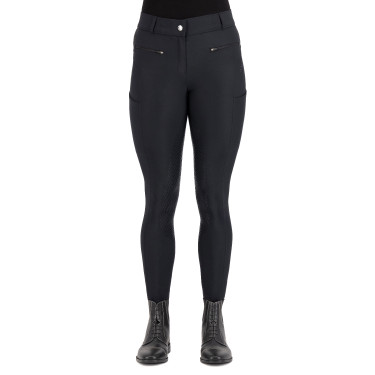 Pantalon d'équitation HV Polo Favourite Sporty FullGrip Noir