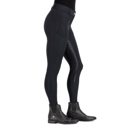 Pantalon d'équitation HV Polo Favourite Sporty FullGrip Noir