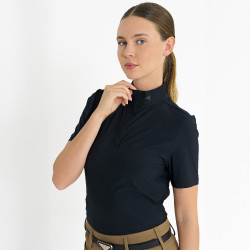 Polo shirt de compétition Euro-Star Isabel Noir