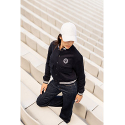 Bomber Sweater Harcour Agathe Marine Bleu marine