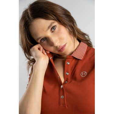 Robe Polo Harcour Dynamite Terracotta Orange Robe Polo Harcour Dynamite Terracotta Orange