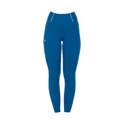 Legging ajustés femme avec grip complet Classic Equestro Bleu corail Legging ajustés femme avec grip complet Classic Equestro Bleu corail