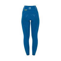 Legging ajustés femme avec grip complet Classic Equestro Bleu corail Legging ajustés femme avec grip complet Classic Equestro Bleu corail