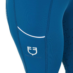 Legging ajustés femme avec grip complet Classic Equestro Bleu corail Legging ajustés femme avec grip complet Classic Equestro Bleu corail