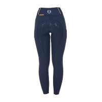 Legging ajustés femme avec grip complet Classic Equestro Marine blazer / blanc Bleu marine