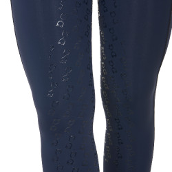 Legging ajustés femme avec grip complet Classic Equestro Marine blazer / blanc Bleu marine
