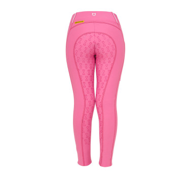 Legging fille cintré avec grip et logo Equestro Legging fille cintré avec grip et logo Equestro