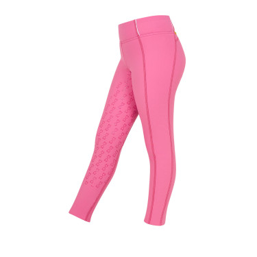 Legging fille cintré avec grip et logo Equestro Legging fille cintré avec grip et logo Equestro