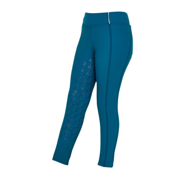 Legging fille cintré avec grip et logo Equestro Legging fille cintré avec grip et logo Equestro
