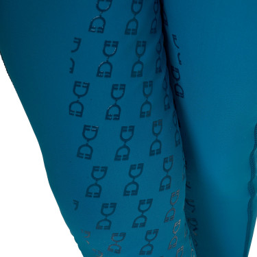 Legging fille cintré avec grip et logo Equestro Legging fille cintré avec grip et logo Equestro