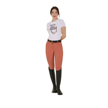 Pantalon taille haute avec grip intégral femme Equestro Séquoia Pantalon taille haute avec grip intégral femme Equestro Séquoia