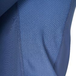 Polo d'entraînement manches longues pour homme coupe ajustée Equestro Bering sea Bleu