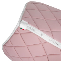 Tapis de selle obstacle en tissu technique respirant édition limitée GP Equestro Rose / blanc