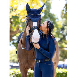 Bonnet anti-mouches LeMieux acoustique Essence Marine Bleu marine