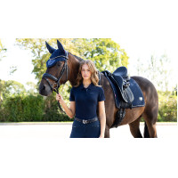 Tapis LeMieux Puissance Suede Dressage Square Marine Bleu marine Tapis LeMieux Puissance Suede Dressage Square Marine Bleu marine