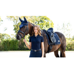 Tapis LeMieux Puissance Suede Dressage Square Marine Bleu marine Tapis LeMieux Puissance Suede Dressage Square Marine Bleu marine