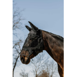 Masque anti-mouches anti-UV Equithème Soft avec nez Masque anti-mouches anti-UV Equithème Soft avec nez