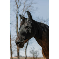 Masque anti-mouches anti-UV Equithème Hood Noir
