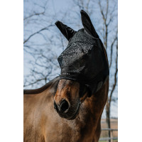Masque anti-mouches anti-UV Equithème Mesh Noir