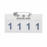 Plaque d’identification Kingsland 4 emplacements Classic par 2 Blanc