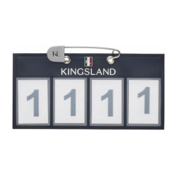 Plaque d’identification Kingsland 4 emplacements Classic par 2 Marine Bleu marine