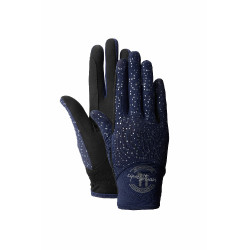 Gants Horze Fay JR Ouverture Bleu marine