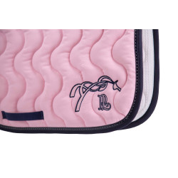 Tapis de selle Pénélope Classique Rose pâle / marine Tapis de selle Pénélope Classique Rose pâle / marine