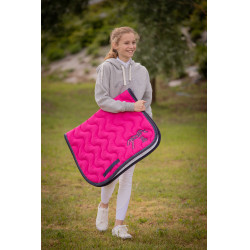 Tapis de selle Pénélope Classique Fushia / marine Rose