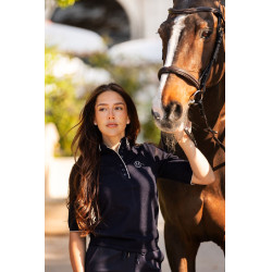 Polo Harcour Amande Marine Bleu marine