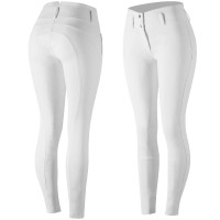Pantalon anti-dérapant silicone Horze Daniela femme Blanc