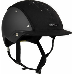 Casque Casco Apart Iconic Brillant noir cristaux moyen