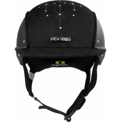Casque Casco Apart Iconic Brillant noir cristaux moyen