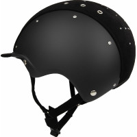 Casque Casco Apart Iconic Brillant noir cristaux moyen