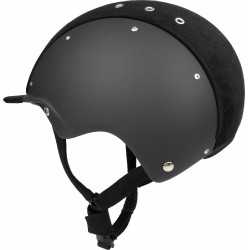Casque Casco Apart Iconic Embellis noir matelassé au milieu Casque Casco Apart Iconic Embellis noir matelassé au milieu