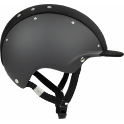 Casque Casco Apart Iconic Embellis noir matelassé au milieu Casque Casco Apart Iconic Embellis noir matelassé au milieu