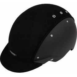Casque Casco Apart Iconic Embellis noir matelassé au milieu Casque Casco Apart Iconic Embellis noir matelassé au milieu