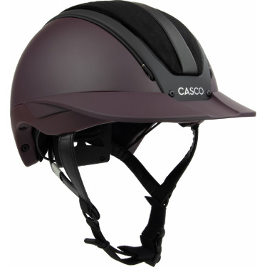 Casque Casco Duell One Iconic Finesse vin rouge matelassé au milieu Bordeaux