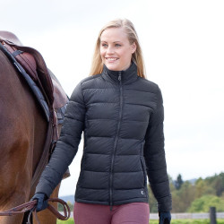 Veste matelassée légère Horze Alicia femme Bleu marine