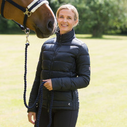 Veste matelassée légère Horze Alicia femme Bleu marine