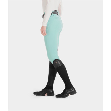 Pantalon X-Design Horse Pilot femme Vert d'eau Bleu
