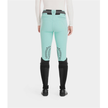 Pantalon X-Design Horse Pilot femme Vert d'eau Bleu