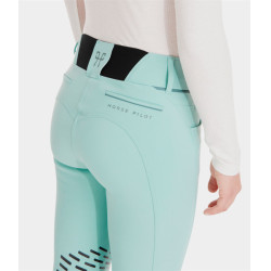 Pantalon X-Design Horse Pilot femme Vert d'eau Bleu