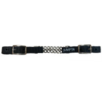 Gourmette Jump'In double ajustable par boucles en nylon Noir