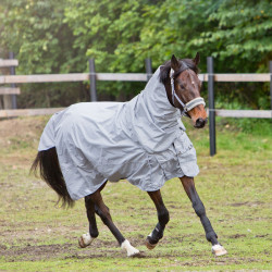 Couverture imperméable Nevada Horze 600 deniers Gris brillant Couverture imperméable Nevada Horze 600 deniers Gris brillant