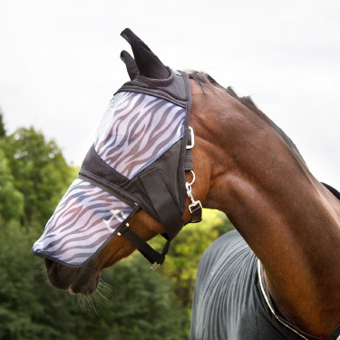 Masque anti-mouches Zebra Horze Masque anti-mouches Zebra Horze