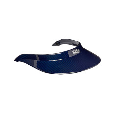 Visière pour casque NACA XL Carbone bleu brillant
