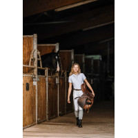 Polo Equithème Elodia Blanc Polo Equithème Elodia Blanc
