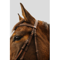 Bridon Norton Club Strass V Havane Marron Bridon Norton Club Strass V Havane Marron