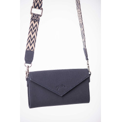 Pochette Pénélope Phone Pocket cuir perforé noir Pochette Pénélope Phone Pocket cuir perforé noir